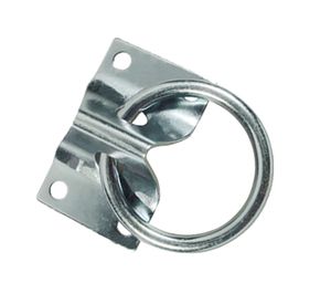 Argolla amarra cable con platina ac zc. 2 x 1/4''. Imporper