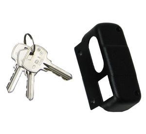 Cerradura sobreponer puertas de 30 mm 323 negro Odis