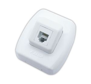 Enchufe telefono rj 11 tekna blanco Kalop