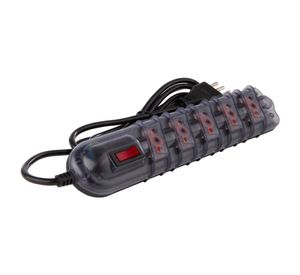 Alargador con interruptor 250 volt 2200 watts 5 posiciones 3 mt negro Rittig