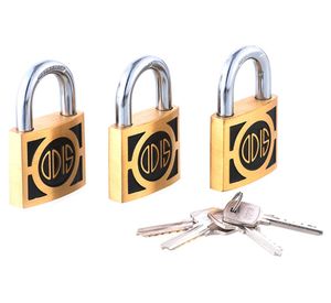 Pack 3 candados alta seguridad interior/exterior bronce 50mm S300 Odis