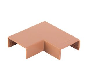 Curva 20 x 10 mm plana color madera Kalop