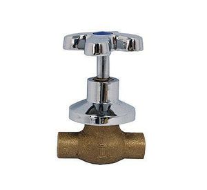 Llave de paso cromada Italbrass