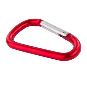 Mosquetón aluminio 100mm rojo. Imporper