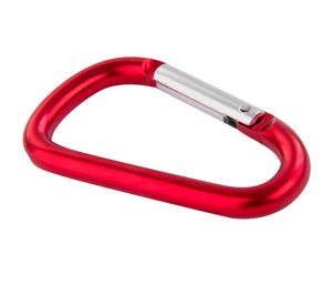 Mosquetón aluminio 100mm rojo. Imporper