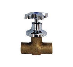 Llave de paso cromada Italbrass