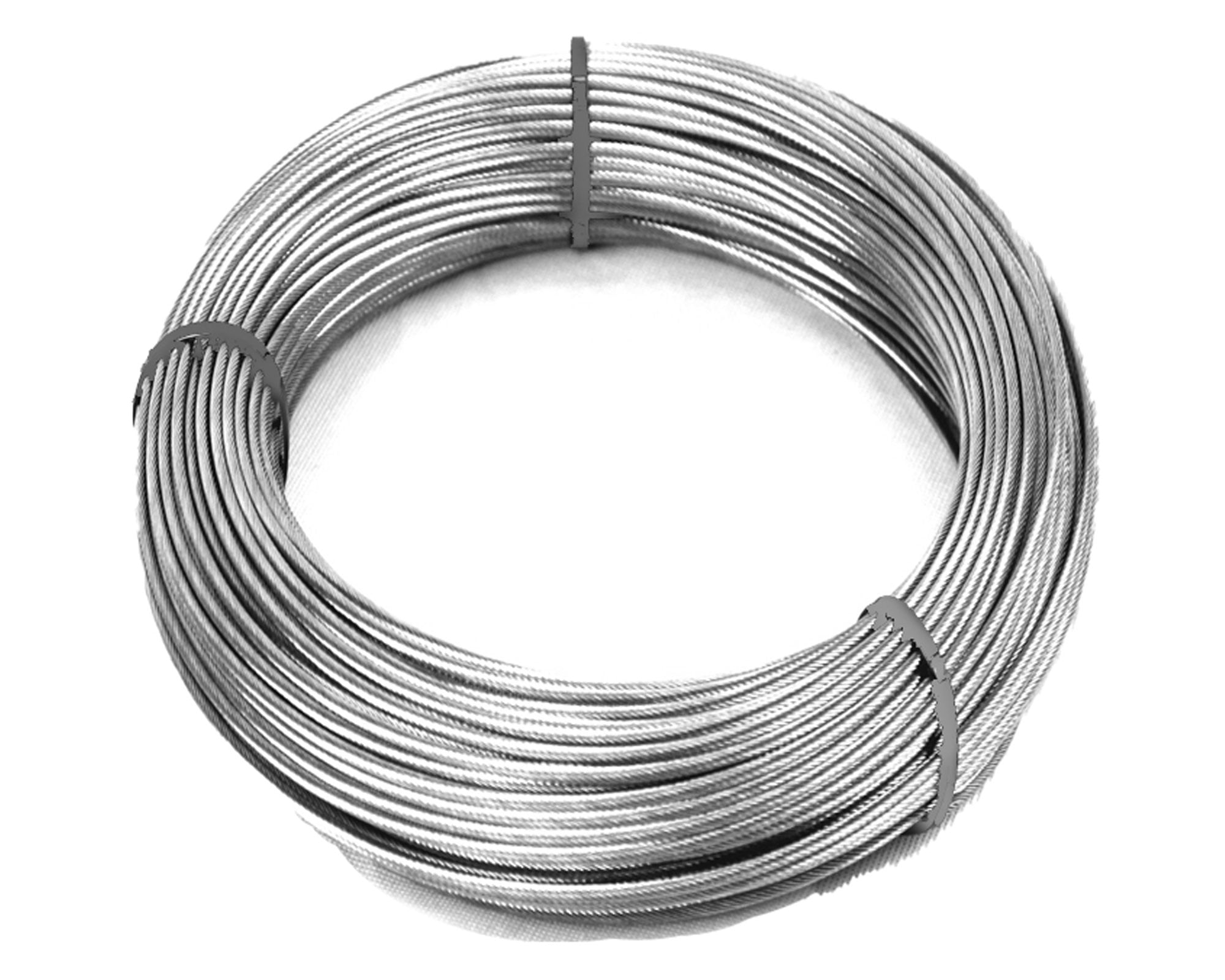 Cable 1 metro acero 4 mm+ FC 5/32'' Imporper