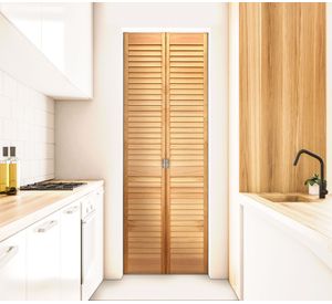 Puerta Clóset Hoja Celosía 35x200 cm Pino Radiata Temsa