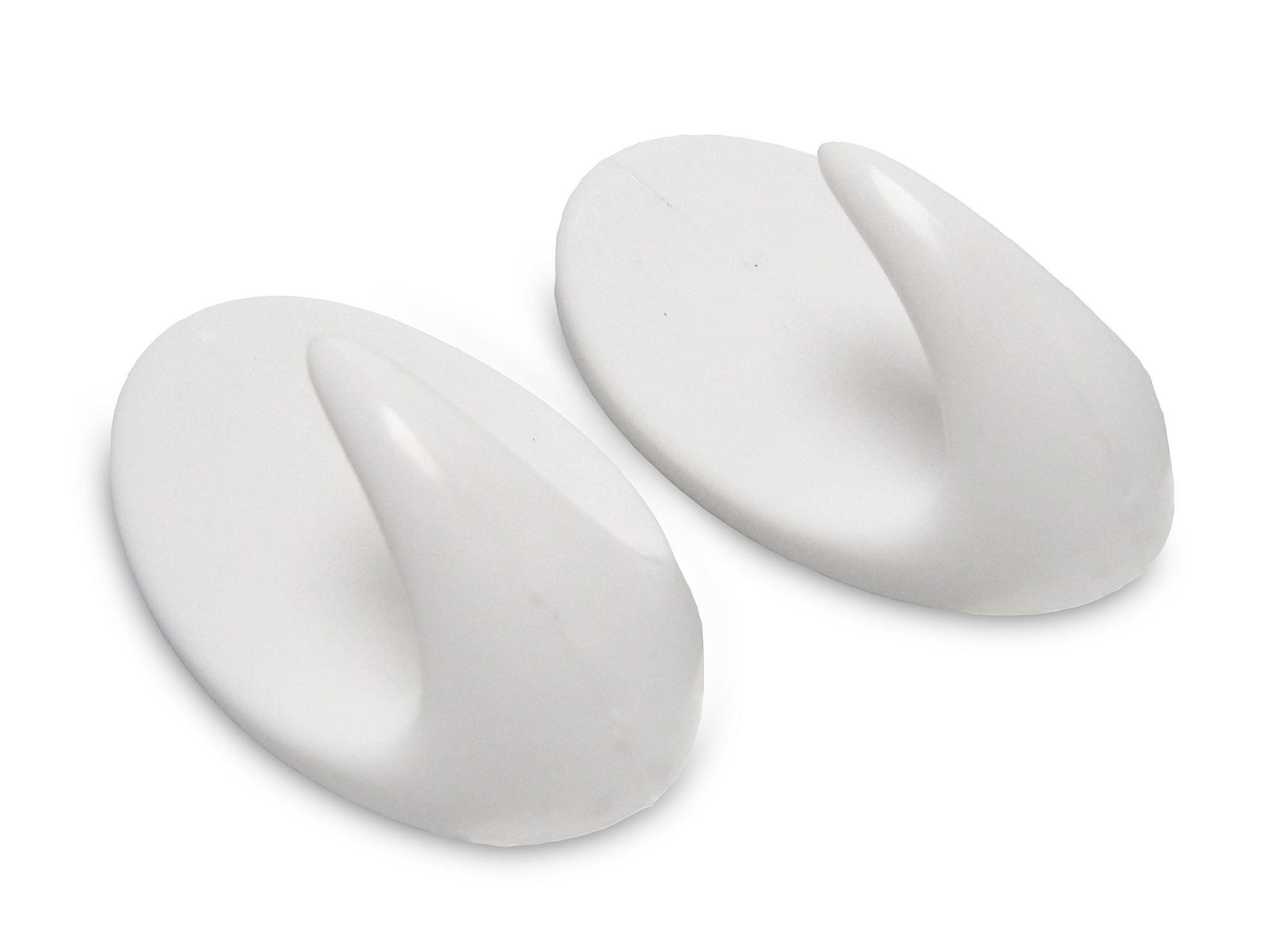 Gancho adhesivo 3,2 x 5,5 cm blanco Cotidiana
