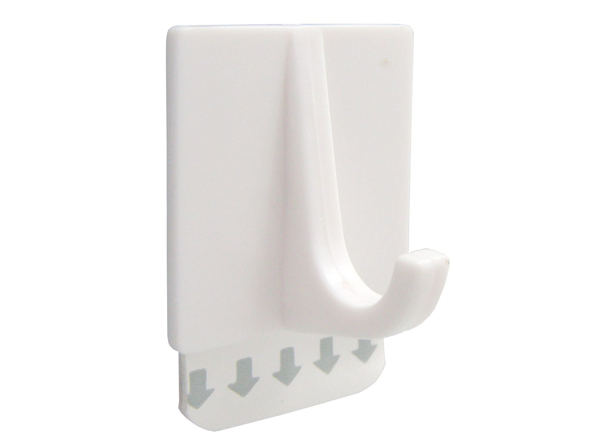 Gancho adhesivo 3,5 x 4 cm blanco Cotidiana