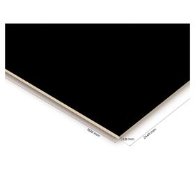 Tablero MDF durolac 2.8x1520x2440 mm negro