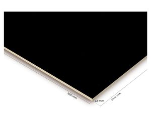 Tablero MDF durolac 2.8x1520x2440 mm negro