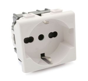 Modulo enchufe-schuko 2 p+t 10/16 a blanco matix Bticino