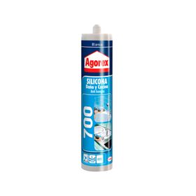 Silicona 300 ml 700 blanco Agorex