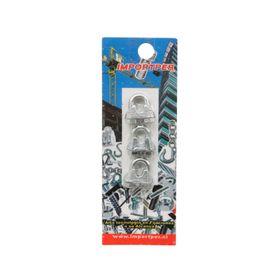 Pack 3 abrazaderas para cable 3/16'' galvanizada Imporper