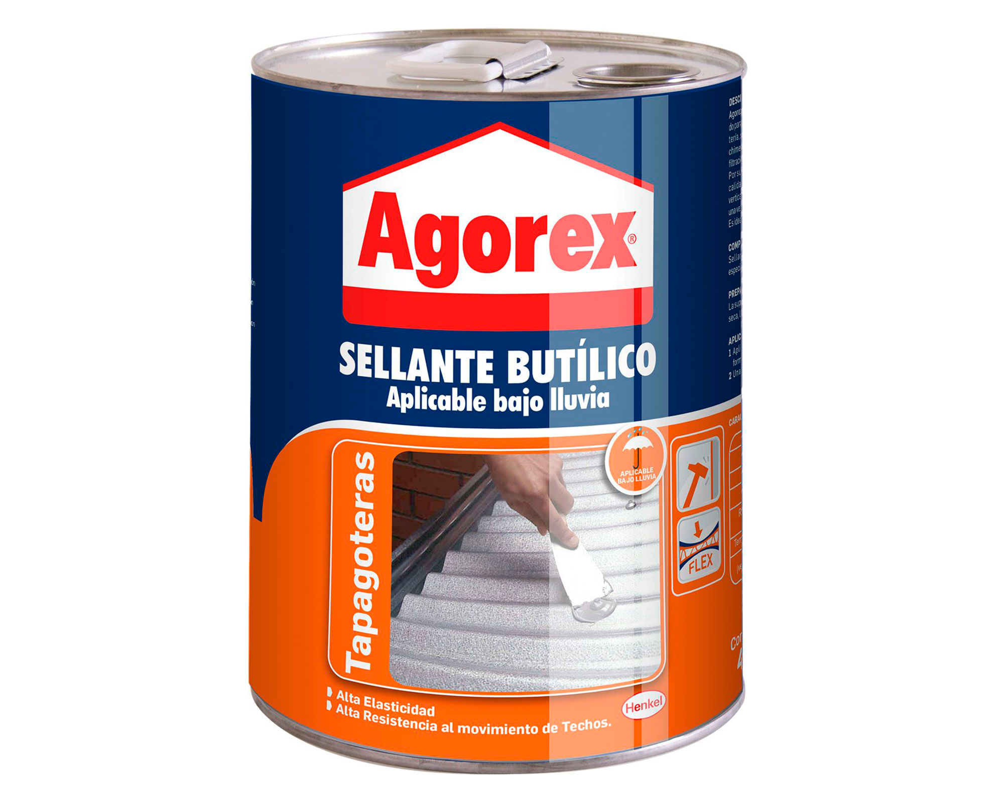 Sellador Butílico Tapagoteras 4.5kg Agorex