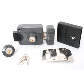 Cerradura de sobreponer eléctrica 3010 ST negro Poli