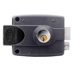 Cerradura de sobreponer eléctrica 3010 ST negro Poli