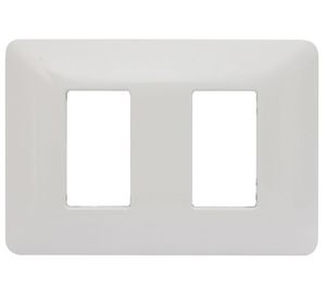 Placa 2 modulo blanco matix Bticino