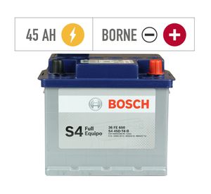 Batería para auto S445D 45AH 340CCA positivo derecho