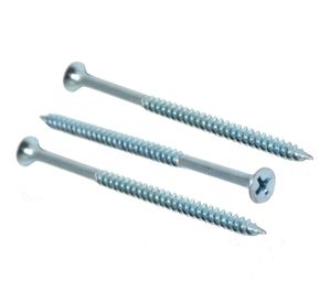 Tornillo Volcanita hilo fino zincado 8 x 3'' 100 unidades Imporper