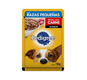 Alimento húmedo razas pequeñas 100 gr carne Pedigree