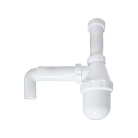 Sifón tradicional lavaplatos 1 1/2''entrada 40 mm salida con codo Vinilit