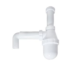 Sifón tradicional lavaplatos 1 1/2''entrada 40 mm salida con codo Vinilit