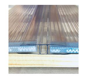 Perfil terminación H transparente 8-10mm 2,9m