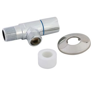 Llave angular 8,5x3,5x2 cm trébol ap004 cromado Corsovalv