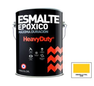 Esmalte epóxico 1 galón Heavy duty amarillo brillante Tricolor