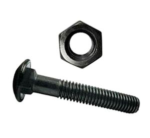 Perno hexagonal pavonado con tuerca 1/4x3/4'' 20 unidades Mamut