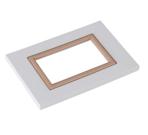 Placa 4 x 2'' zen colors 3 módulos marrón Kalop