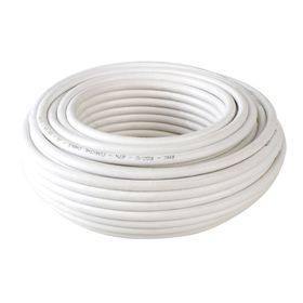 Cable coaxial 20 mt rg 6 blanco rollo Electromex