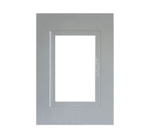 Placa 3 módulos Modular plata Kalop