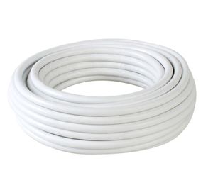 Rollo cable 10 mt coaxial rg 6 blanco Electromex