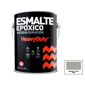 Pintura piso 1 galón Heavy Duty gris brillante Tricolor