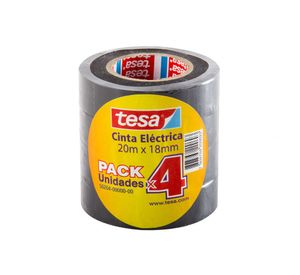 Pack cintas 18mm eléctricas 20m x4 undidades Tesa