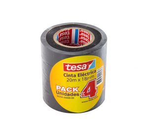Pack cintas 18mm eléctricas 20m x4 undidades Tesa
