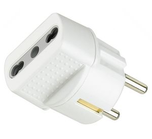 Adaptador duplex schuko 16a Bticino