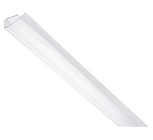 Perfil terminación U transparente 4-6mm 2,1m