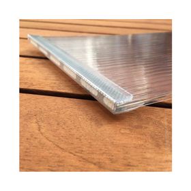 Perfil terminación U transparente 4-6mm 2,1m