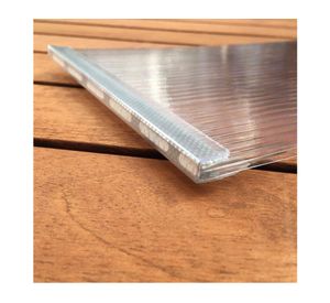 Perfil terminación U transparente 4-6mm 2,1m