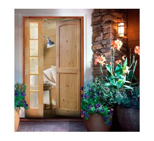 Mampara Pino Radiata Sevillana 35x200 cm Vidrio Multimarca