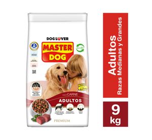Alimento perro 9 kg Premium carne Master Dog