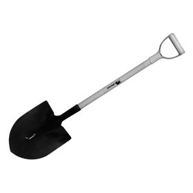 Pala punta huevo mango metal Plasmet