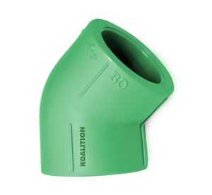 Codo termofusión 45° 20mm pp-r. Koalition