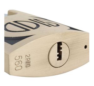 Candado alta seguridad exterior bronce con hombros 60mm Línea 560 Odis