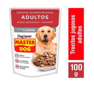 Alimento húmedo perro 100 gr carne Master Dog