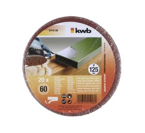 Disco pulir grano 60 125 mm quick stick 5419-06 KWB